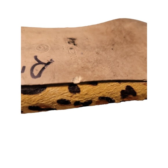 J Crew Factory Womens Shoes Size 8 Calf Hair Smoking Loafers Leopard Flats - Picture 6 of 6